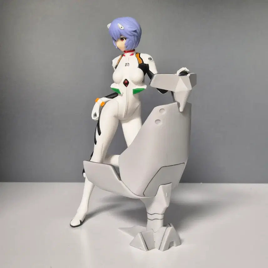 [BUNJANG] Evangelion Rei Ayanami &amp; Asuka "Girl with Chair" Figure Set / 에반게리온 아야나미 레이 피규어 girl with Chair