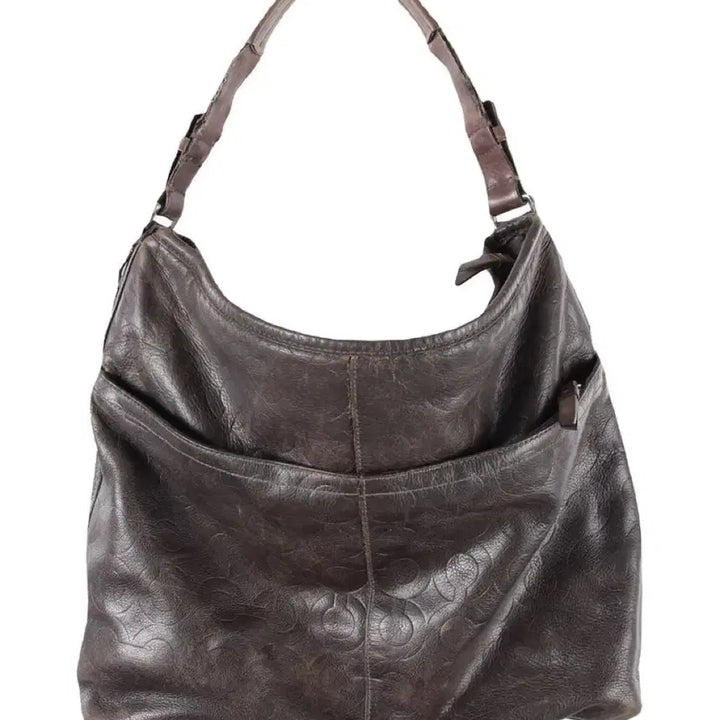 [BUNJANG] Coach Real Leather Shoulder Bag Brown / Coach 코치 리얼레더 숄더백 브라운