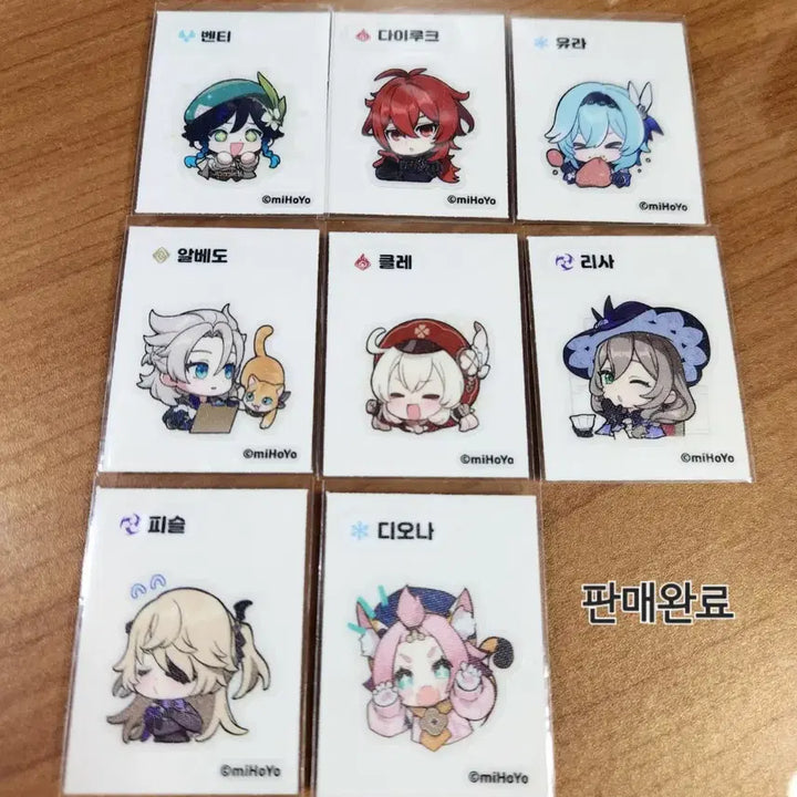 [BUNJANG] Genshin Impact Inazuma Sticker Set / 원신 띠부씰 세트 판매 (이나즈마만 남음)