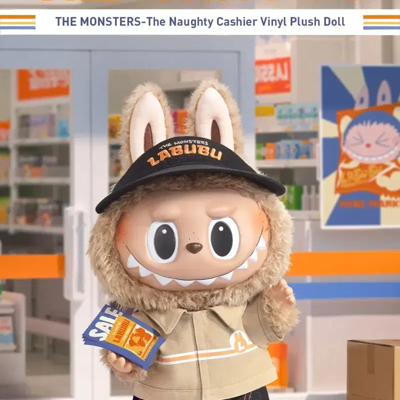 [BUNJANG] Pop Mart Labubu Suspicious Convenience Store 400% The Naughty Cashier Doll (Sealed) / 미개봉 새상품)팝마트 라부부 400% 수상한 편의점 더 너티 캐셔 인형