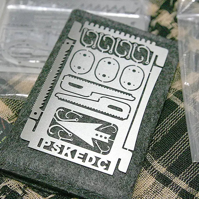 [BUNJANG] PSKOOK Survival Card 4-Piece Set (Unused) / PSKOOK 서바이벌 카드 4P 세트 (미사용, EDC, 비상용, 캠핑)
