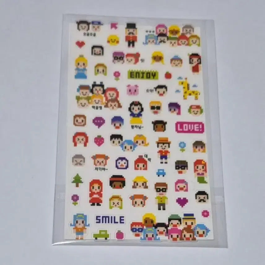 [BUNJANG] My Pixel Studio Sticker Set (2 pieces) / 2개셋트)고전 마이픽셀 스튜디오 스티커