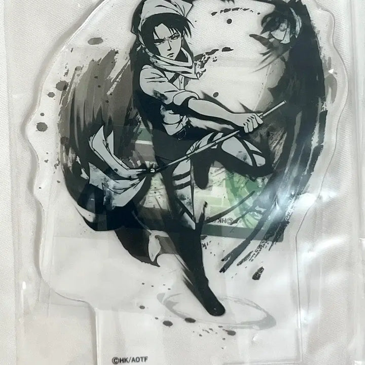 [BUNJANG] Attack on Titan Levi Sumi-e Style Acrylic Stand Set (2 Types) / 진격의 거인 리바이 수묵풍 아크릴 스탠드 2종 세트
