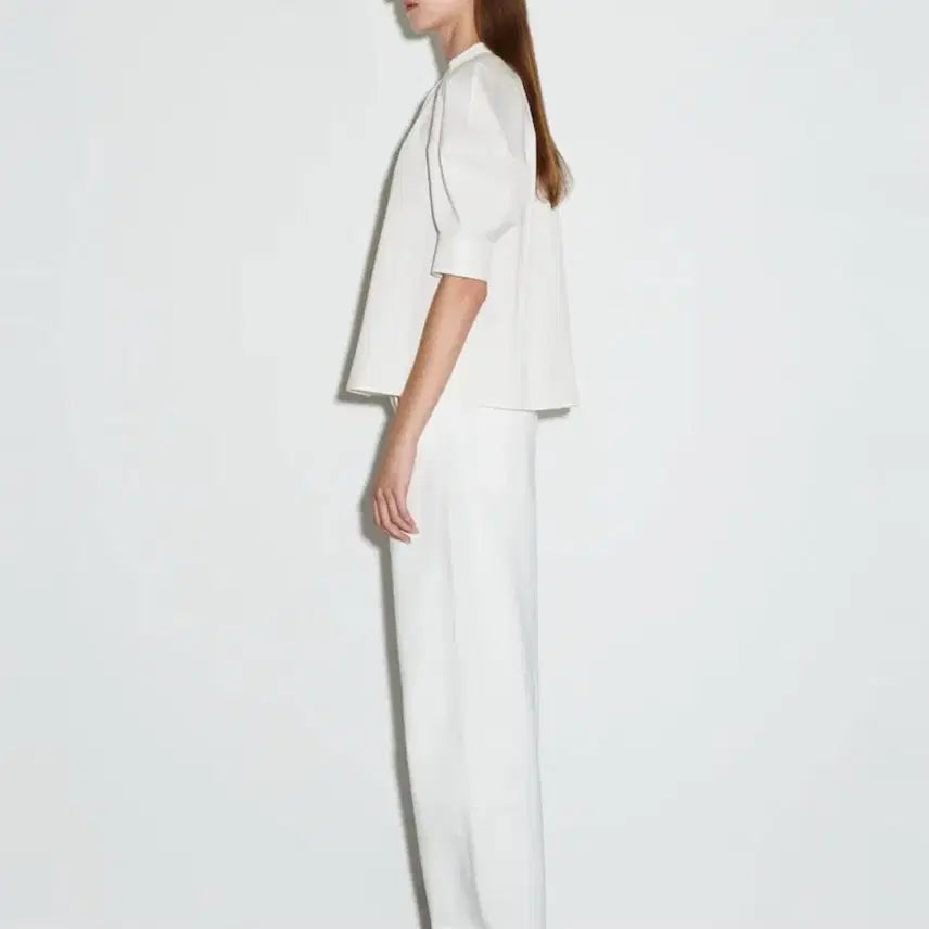 [BUNJANG] COS Puff Sleeve Blouse White / cos 퍼프 슬리브 블라우스 화이트