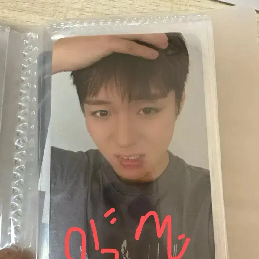 [BUNJANG] Park Ji Hoon T-Shirt MD Photocard (Forehead) / 박지훈 티셔츠 MD 포카 (앞머리)