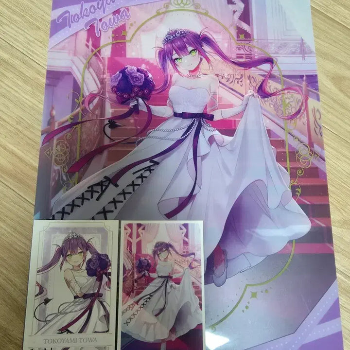 [BUNJANG] Hololive Tokoyami Towa Wedding Clear File / 홀로라이브 제일복권 토코야미 토와 웨딩 클리어파일