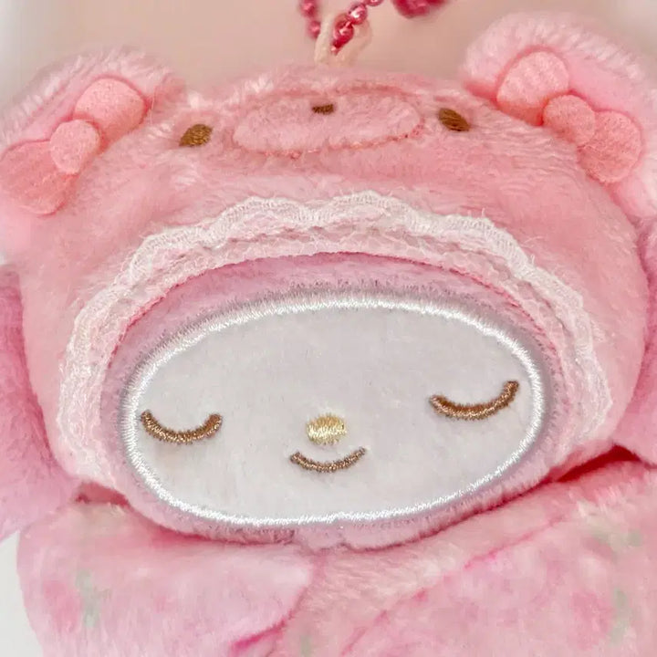 [BUNJANG] Sanrio My Melody Latte Kuma Okurumi Podaegi Mascot Keychain / 산리오 마이멜로디 라떼쿠마 오쿠루미 포대기 마스코트 키링