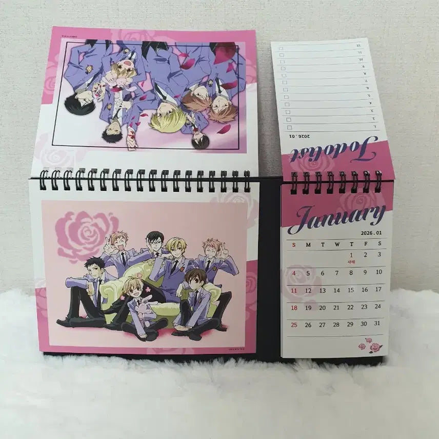[BUNJANG] Ouran High School Host Club MoeKu Pop-Up Cafe Calendar / 오란고교사교클럽 모애쿠 팝업 카페 굿즈-캘린더 달력