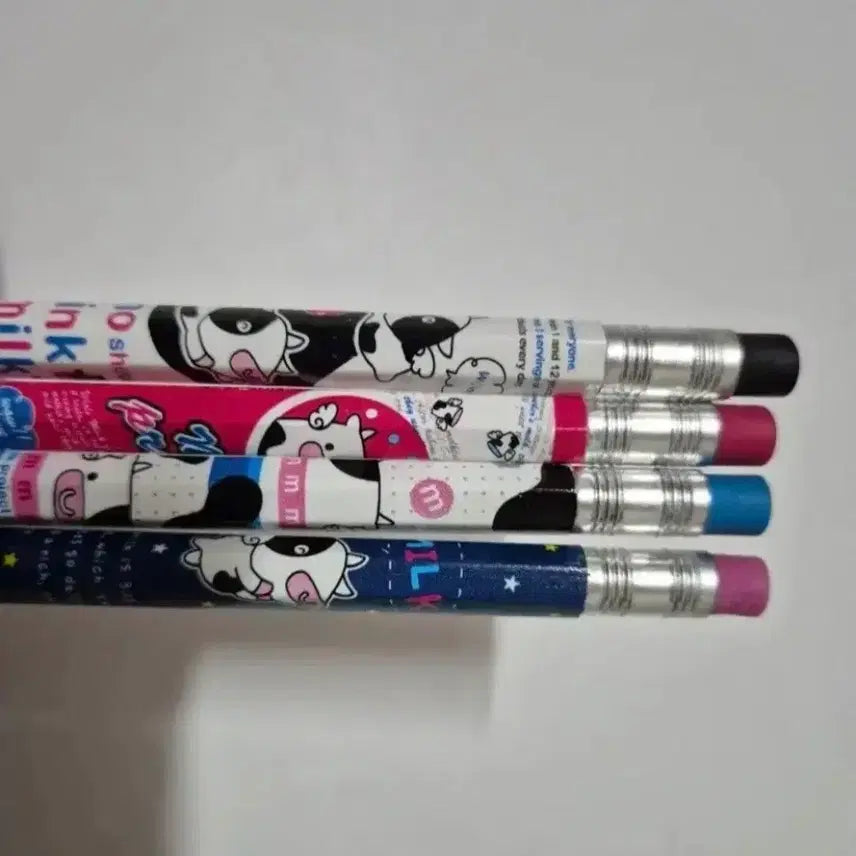 [BUNJANG] Milk Ballpoint Pen Set / 4개)밀크 샤프 세트