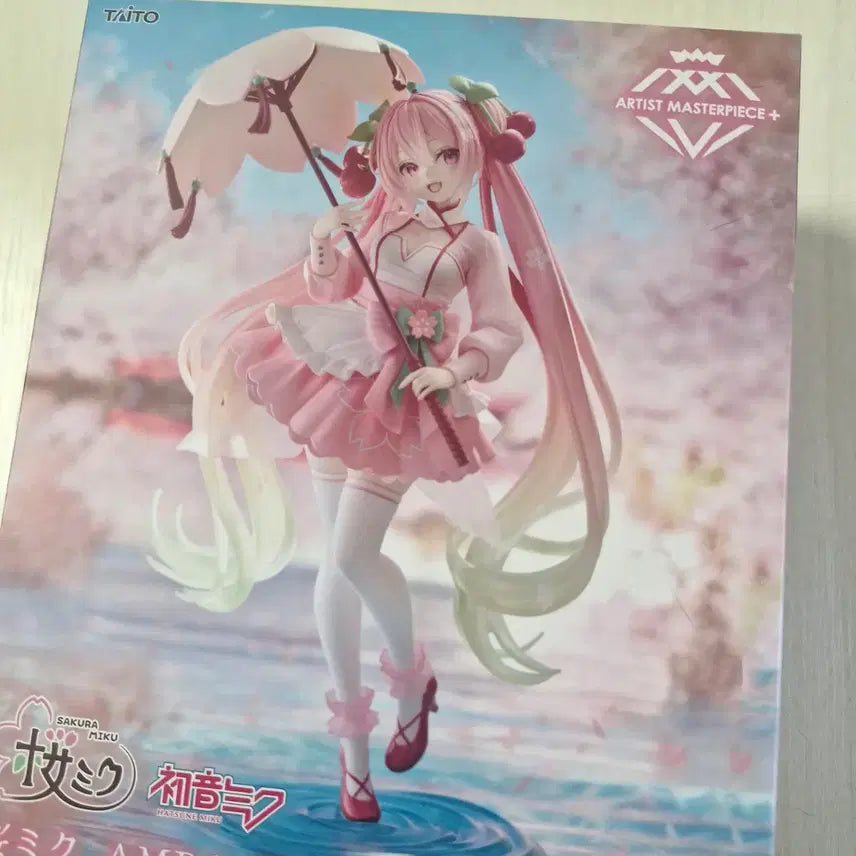 [BUNJANG] AMP+ Sakura Miku Cherry Blossom Dress Figure (Sealed) / 미개봉 사쿠라 미쿠 벚꽃 드레스 AMP+ 피규어