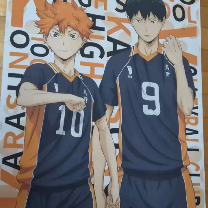 [BUNJANG] Haikyuu!! Hinata &amp; Kageyama Illustrated Wall Poster / 하이큐 히나타&amp;카게야마 일러스트 벽걸이 포스터(브로마이드)