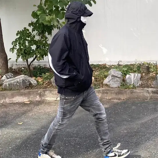 [BUNJANG] Undermycar Legion03 Slim Fit Blue Stitch Washed Grey Jeans / 언더마이카 리전03 슬림핏 블루 스티치 워시드 진 워시드 그레이