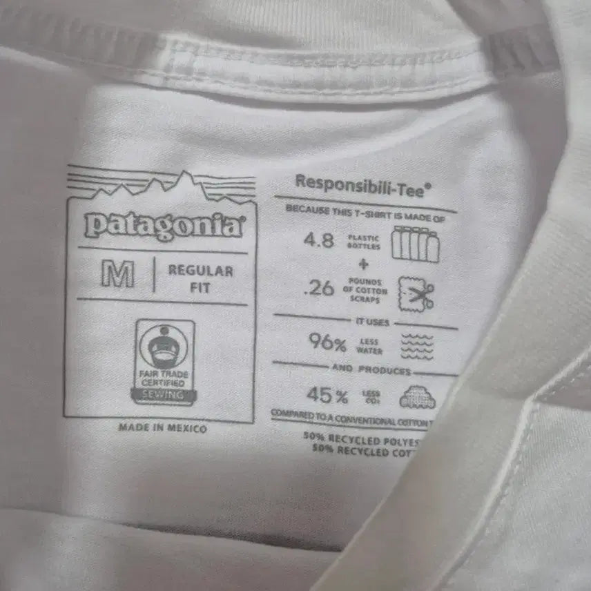 [BUNJANG] Patagonia Short Sleeve T-Shirt White M / 파타고니아 반팔티 화이트 M