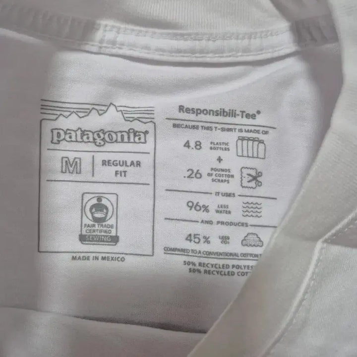 [BUNJANG] Patagonia Short Sleeve T-Shirt White M / 파타고니아 반팔티 화이트 M