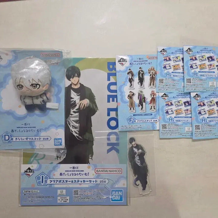[BUNJANG] Blue Lock Ichiban Kuji Set (Plush, Acrylic Stand, Charm, Poster) / 블루록 이치방쿠지 인형/아크릴 스탠드/아크릴 참/포스터 세트