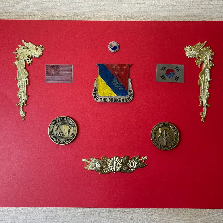 [BUNJANG] KATUSA Veteranship Commemorative Frame Attachments / (밀리터리)카튜사 전역 기념 액자 부착물