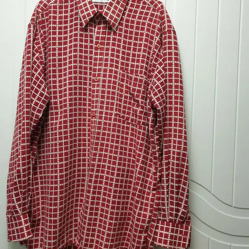 [BUNJANG] FREYA Check Pattern Long Sleeve Shirt / 프레야 체크 남방 셔츠