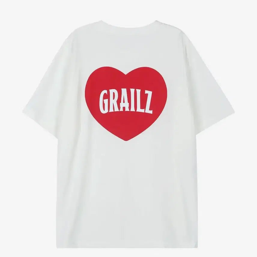 [BUNJANG] Grailz Double Heart T-Shirt / 그레일즈 더블하트 반팔티셔츠