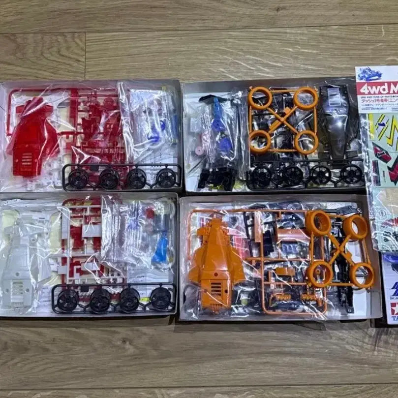 [BUNJANG] Tamiya Mini 4WD Emperor Imperial Force VS Chassis 4-Type Full Set with Stickers / 타미야 미니카 황제 임페리얼 포스 VS 샤시 엠페러 4종 풀셋 스티커포함