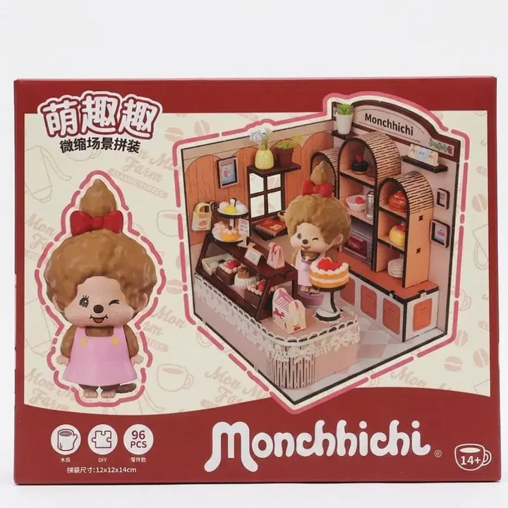 [BUNJANG] Monchhichi Miniso Collaboration Cake Shop DIY Assembly Kit / 몬치치 미니소 콜라보 케익샵 DIY 조립 키트