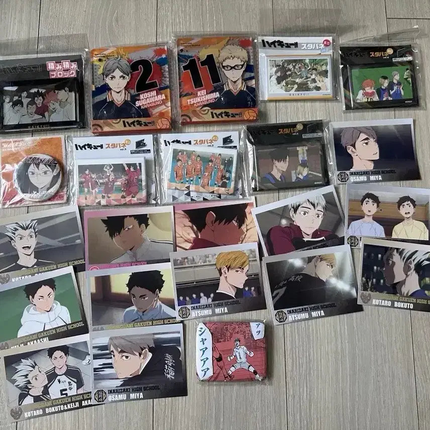[BUNJANG] Haikyuu!! Acrylic Photocard Can Badge Bundle Set / 7월 마지막 할인가 하이큐 캔뱃지 아크릴 포카