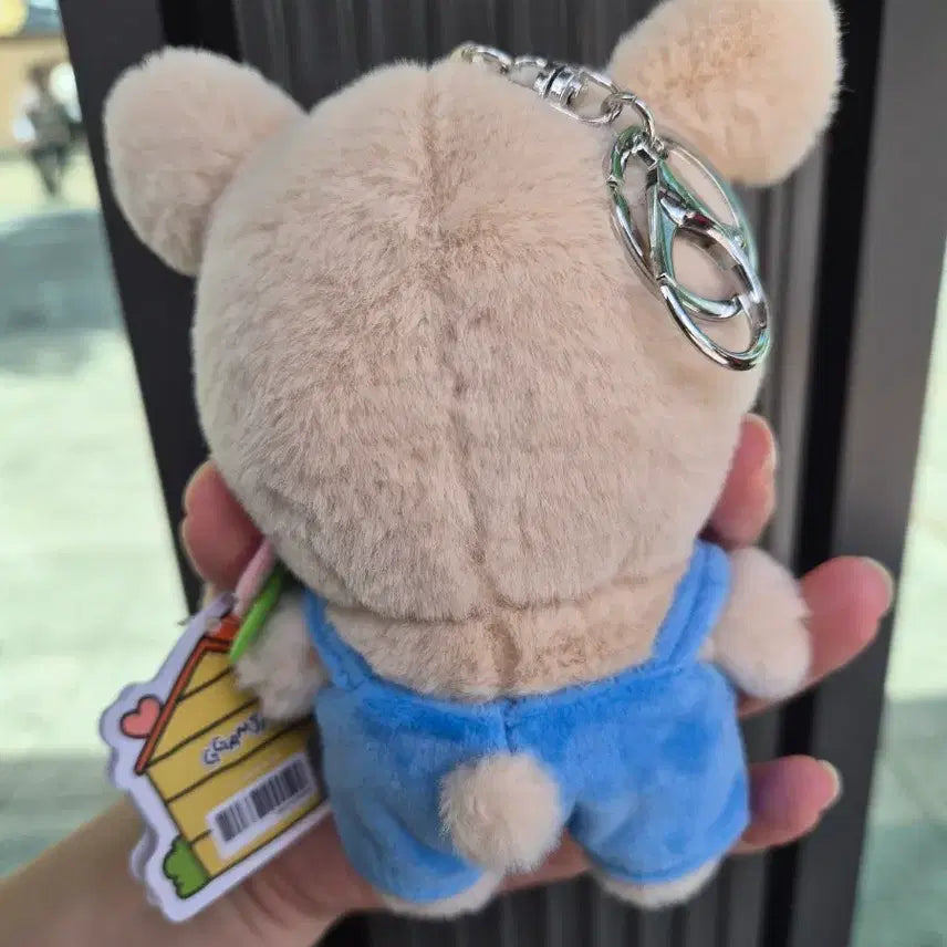 [BUNJANG] Potato Doll Strap with Blue Overalls / 깜자네 깜자인형키링