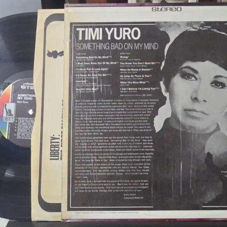 [BUNJANG] Timi Yuro Something Bad On My Mind LP US Original Vinyl / Timi Yuro_Something Bad On My Mind_LP US