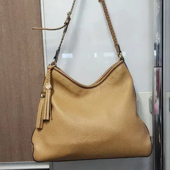 [BUNJANG] Gucci Camel Leather Hobo Bag / 구찌 가죽 호보백