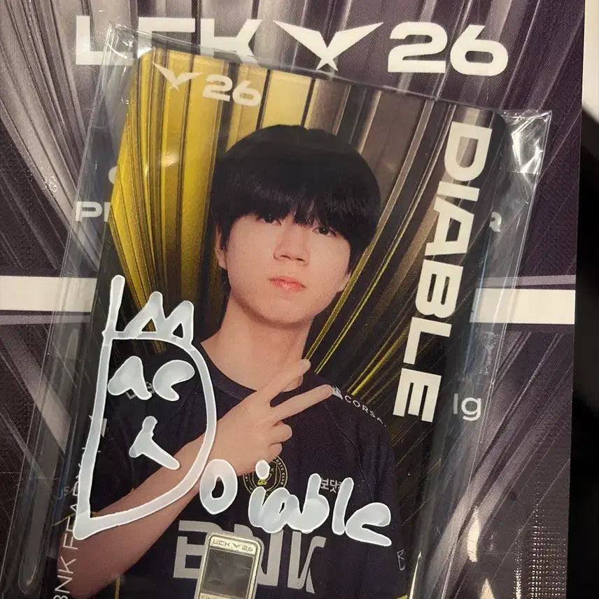 [BUNJANG] LCK Diablo Signed Silver Card / LCK 한국조폐공사 디아블 싸인 실버 카드
