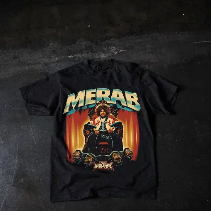 [BUNJANG] Full Violence Merab Official Short-Sleeve T-Shirt XL / Full violence 메랍 공식 반팔 굿즈 XL