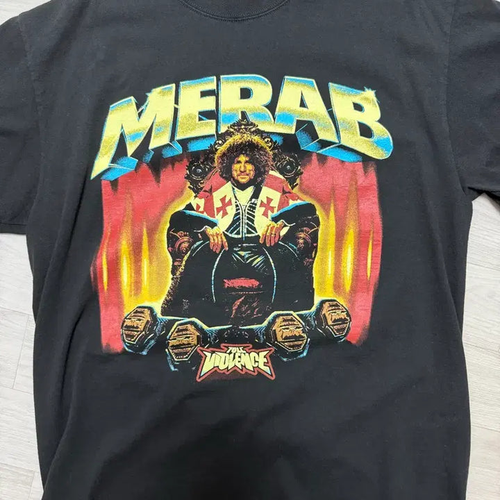 [BUNJANG] Full Violence Merab Official Short-Sleeve T-Shirt XL / Full violence 메랍 공식 반팔 굿즈 XL