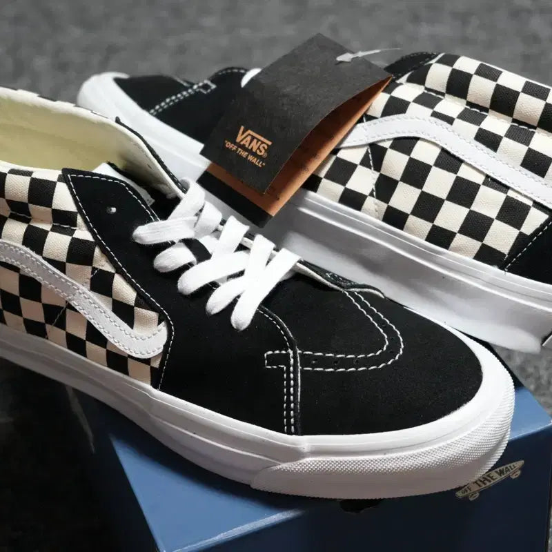 [BUNJANG] Vans SK8-Mid Reissue 83 Premium Black Checkerboard / (280) 반스 프리미엄 SK8 미드 리이슈 83 블랙 체커보드