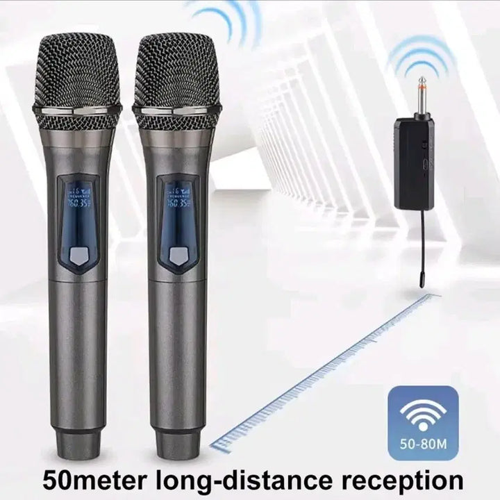 [BUNJANG] KEBIDUMEI 2.4G Portable Wireless Microphone Set (2 Units) / 21$[새제품*] 2개 휴대용 무선마이크