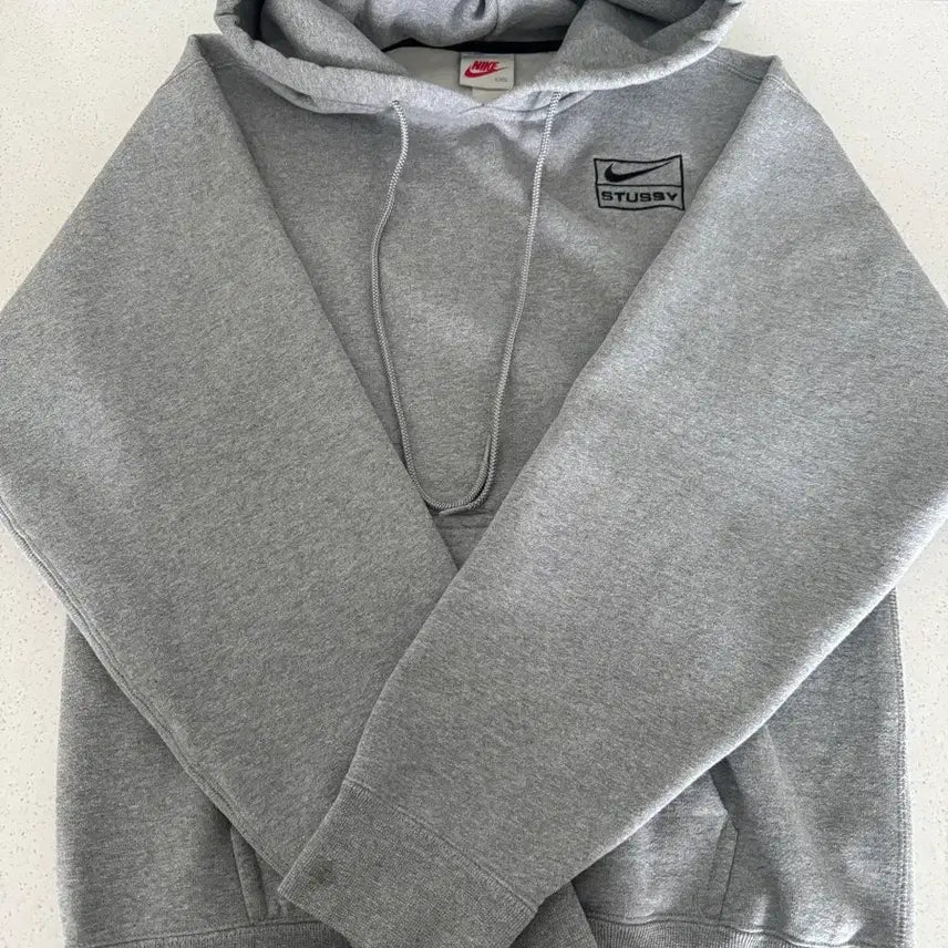 [BUNJANG] Nike x Stussy Hoodie Grey XXS (Oversized Fit) / (XXS, 100~105) 나이키 x 스투시 후드 그레이