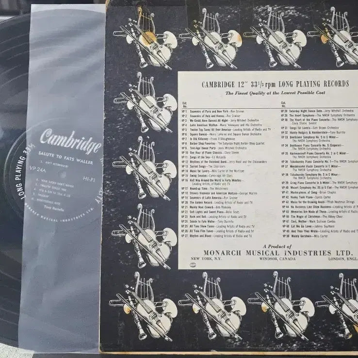 [BUNJANG] Tony Burrello Salute to Fats Waller LP / Tony Burrello_Salute to Fats Waller_LP