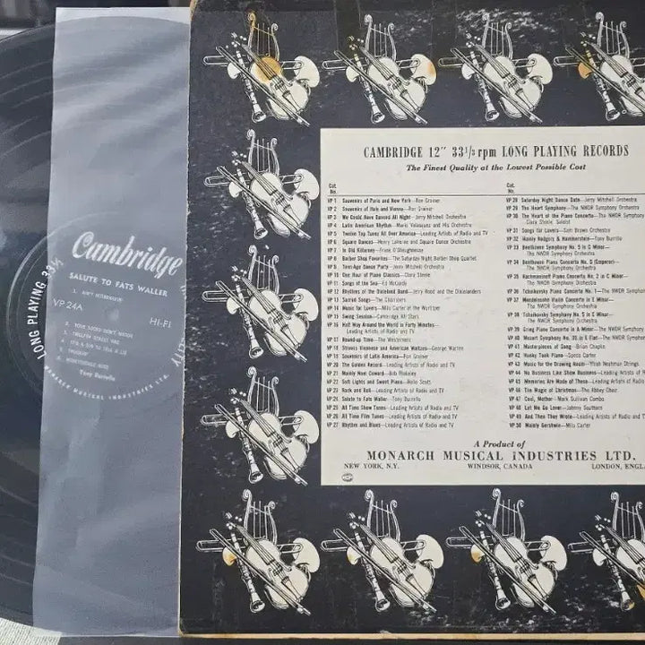 [BUNJANG] Tony Burrello Salute to Fats Waller LP / Tony Burrello_Salute to Fats Waller_LP
