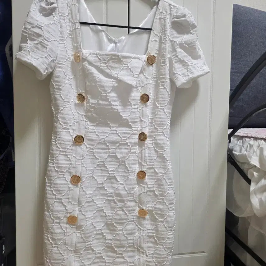 [BUNJANG] Angche Choi White Summer Dress Size 55 / 새상품55)앙크최 홀복 원피스