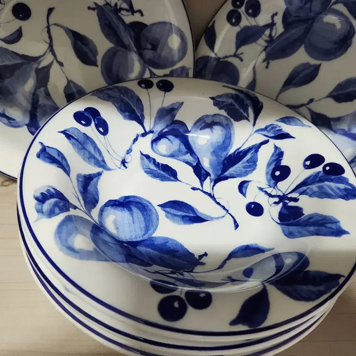 [BUNJANG] Antique Italian Celadon Porcelain Plate / 엔틱 이태리  청화도자기 접시