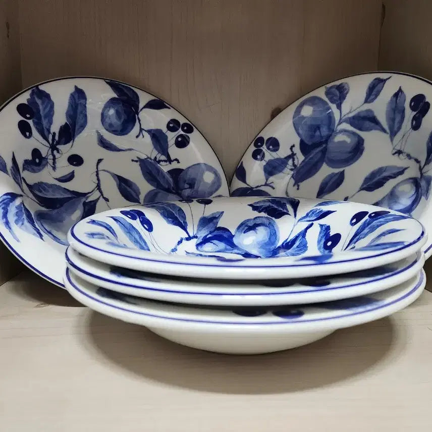 [BUNJANG] Antique Italian Celadon Porcelain Plate / 엔틱 이태리  청화도자기 접시