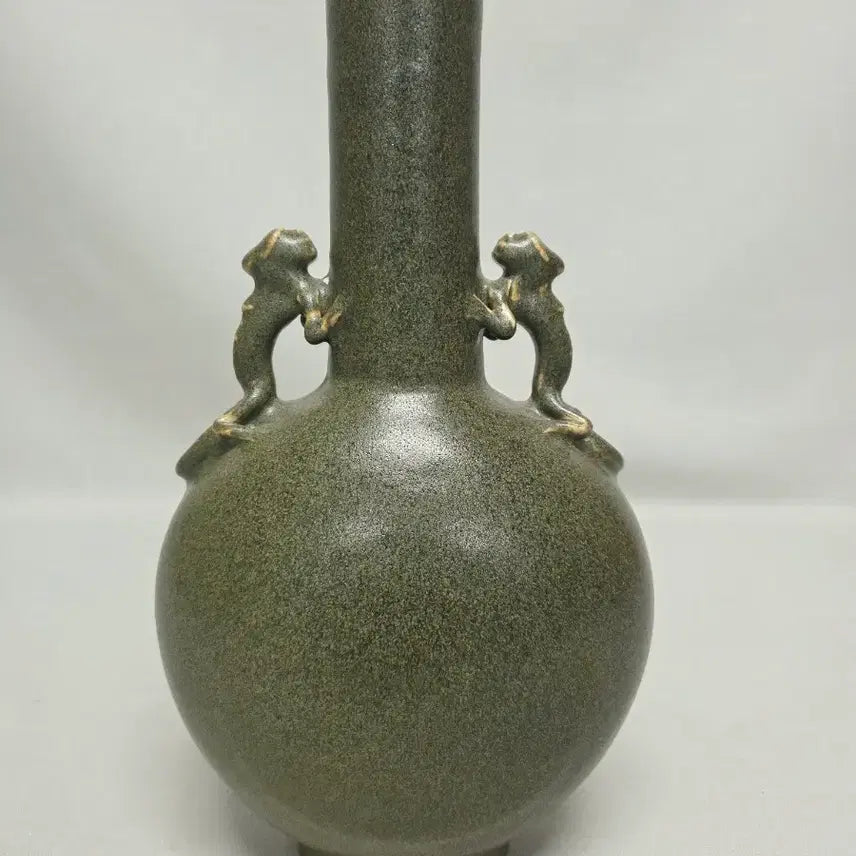 [BUNJANG] Chinese Tea Leaf Glaze Vase / 중국도자기 다엽말유 병