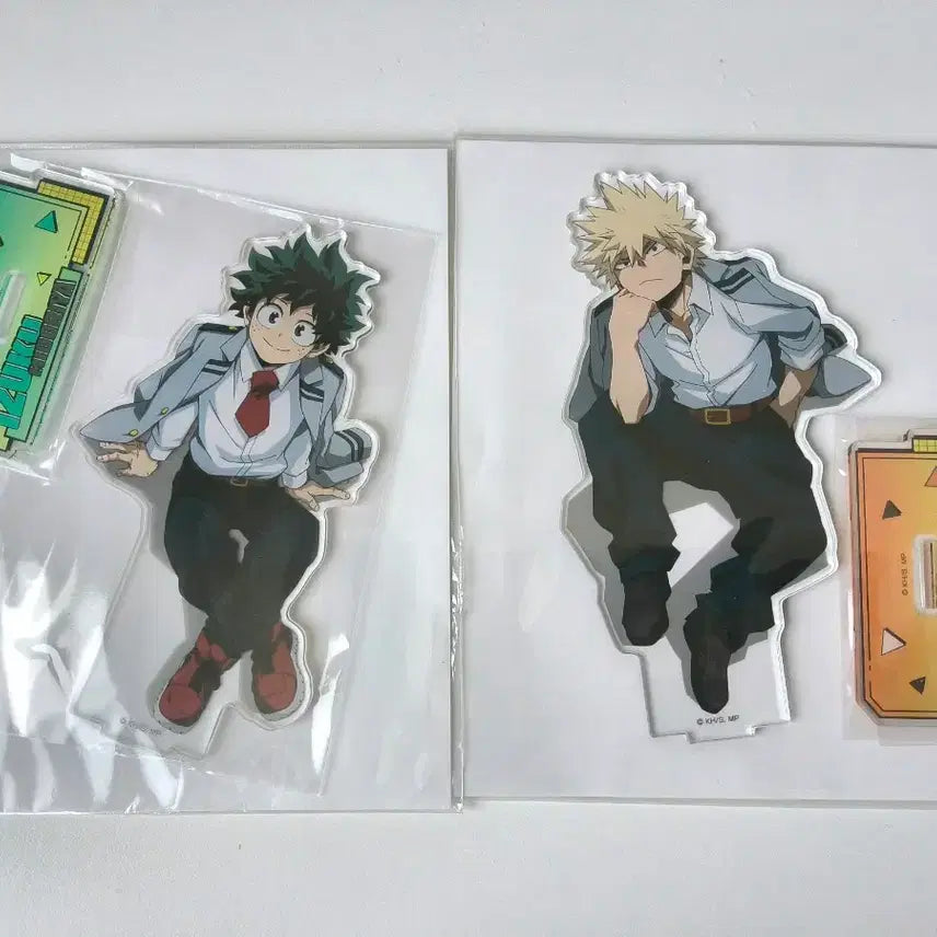 [BUNJANG] My Hero Academia Bakugo Midoriya Ensky School Uniform Acrylic Stand Bundle Set / 나의 히어로 아카데미아 바쿠고 미도리야 엔스카이 교복 아크릴 스탠드 일괄