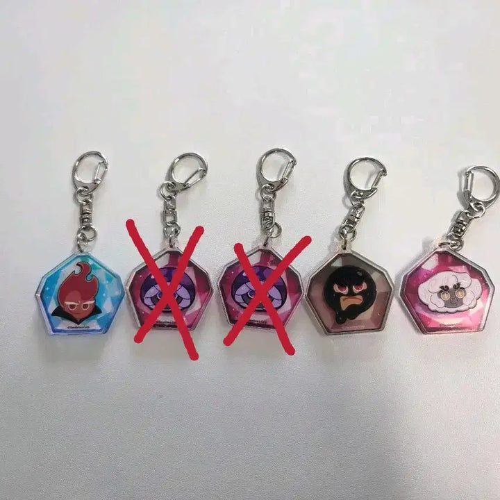 [BUNJANG] Cookie Run Kingdom Soul Stone Keychain (Fire Spirit, Poison Mushroom, Muscle, Cloud Hae-tae) / 쿠키런 킹덤 오븐브레이크 영혼석 키링(불꽃정령,독버섯,근육,구름해태)