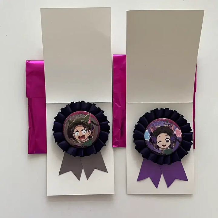 [BUNJANG] Demon Slayer 2025 Halloween Corsage-style Badge / 귀멸의칼날 2025 할로윈 코사지풍 뱃지