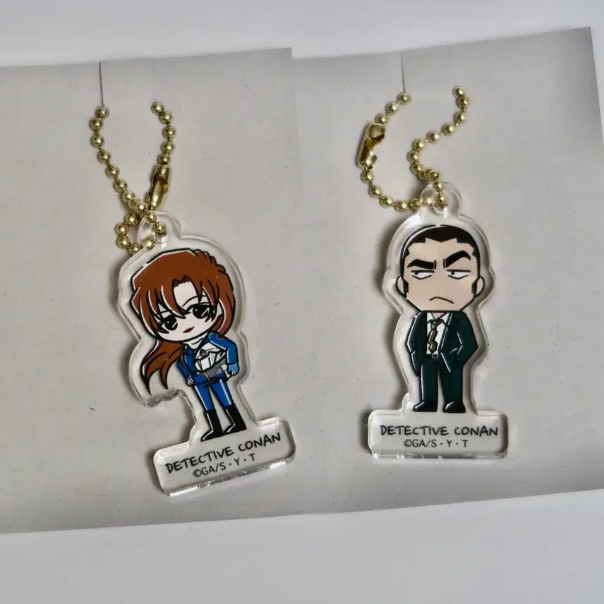 [BUNJANG] Detective Conan Yurustar Acrylic Charm - Chihaya Hagiwara &amp; Jugo Yokomizo / 명탐정코난 유루스타 아크릴 키링 - 하기와라 치하야 &amp; 요코미조 쥬고