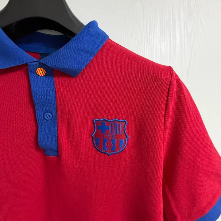 [BUNJANG] Nike FC Barcelona Polo T-Shirt Red / 나이키 FC 바르셀로나 폴로 티셔츠 레드