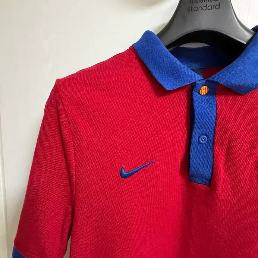 [BUNJANG] Nike FC Barcelona Polo T-Shirt Red / 나이키 FC 바르셀로나 폴로 티셔츠 레드