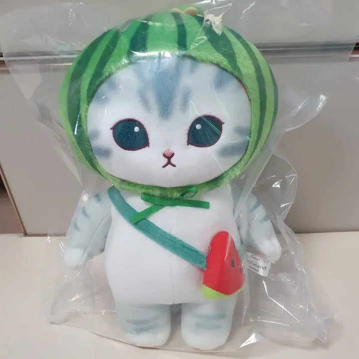 [BUNJANG] Mohu Sand Cat Fruit Costume Watermelon Plush Toy / 모후샌드 고양이 과일코스튬 수박