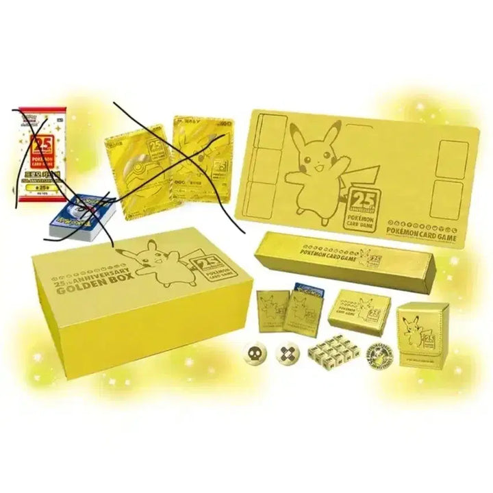 [BUNJANG] Pokemon 25th Anniversary Golden Box Supplies (No Cards) / 카드X 포켓몬 25주년 골든 박스 서플라이 판매합니다.