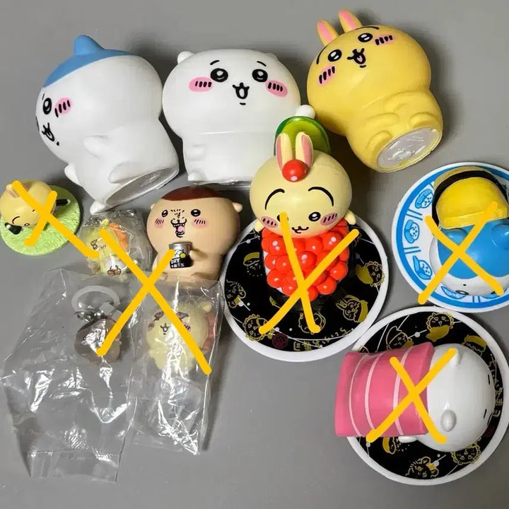 [BUNJANG] Chiikawa Usagi Kurimanjyu Shisa Mejilushi Figure Set / 먼작귀 치이카와 우사기 쿠리만쥬 시사 메지루시 나란히 피규어