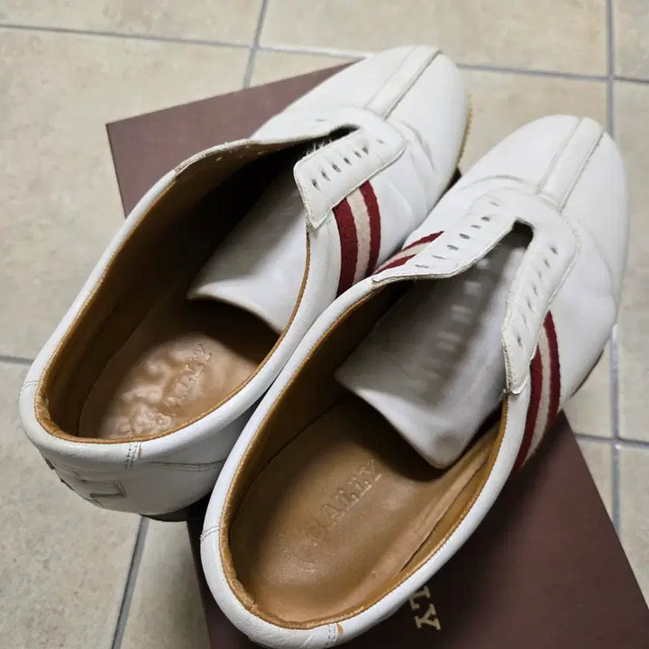 [BUNJANG] Bally White Calfskin Plain Sneakers / 발리 화이트 스니커즈 WHITE CALF PLAIN 260 백화점정품